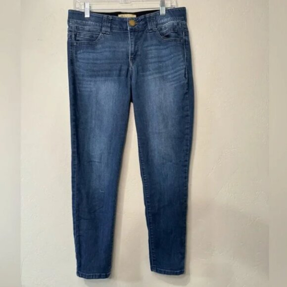 Democracy Jeans Ab Solution Skinny Mid Rise Dark Wash Stretch Denim SZ 8/29 - Picture 2 of 13